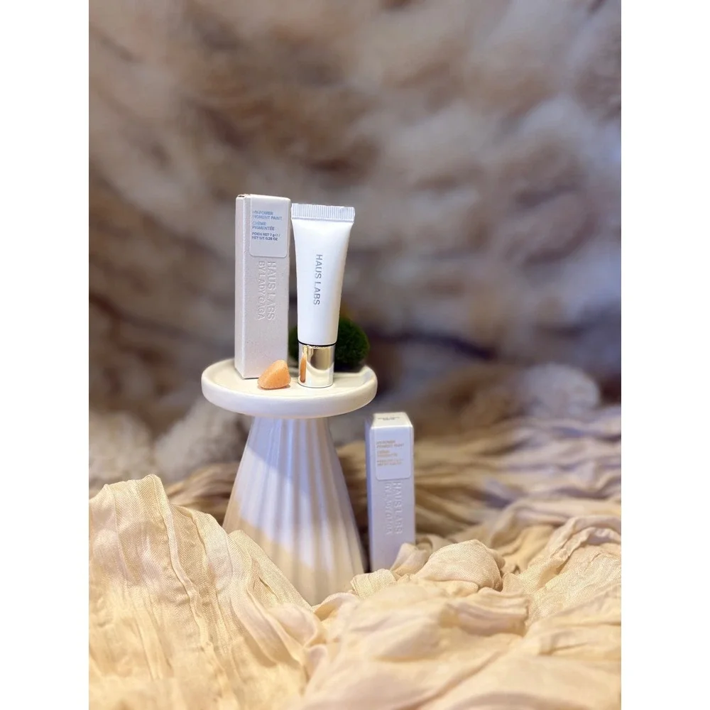 HAUS LABS BY LADY GAGA Hy-Power Eye, Cheek & Lip Pigment Paint White Onyx Matte